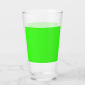 ネオングリーンカスタムピントガラス杯 タンブラーグラス (裏面)