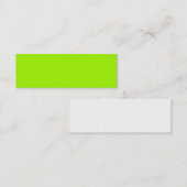 ネオングリーンカラー専用カスタム スキニー名刺 (正面/裏面)