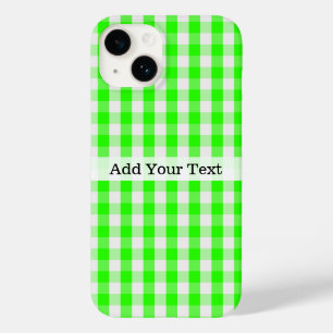ネオングリーンギンガムパターンバイシャーリーテイラー Case-Mate iPhone 14ケース