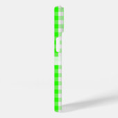 ネオングリーンギンガムパターンバイシャーリーテイラー Case-Mate iPhoneケース (裏面 / 右)