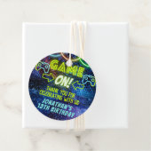 ネオングリーングローゲームオンボーイズゲーム誕生日 フェイバータグ (インサイチュ)