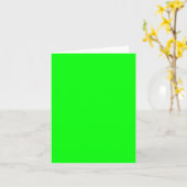 ネオングリーンスクリーン、明るいグリーティン無地のグクール カード (黄色い花)
