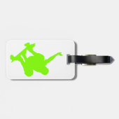 ネオングリーンスケーター，チャートルーズ ラゲッジタグ (裏面横)