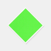 ネオングリーンスポッテッドナプキン スタンダードカクテルナプキン (角)