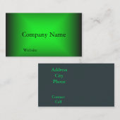 ネオングリーンデザイン 名刺 (正面/裏面)