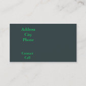 ネオングリーンデザイン 名刺 (裏面)