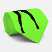 ネオングリーンネックタイとサクソ女性 – 選択カラー ネクタイ (ロール)