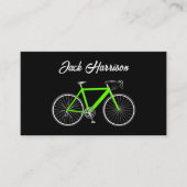 ネオングリーンバイクオンブラック 名刺 (正面)