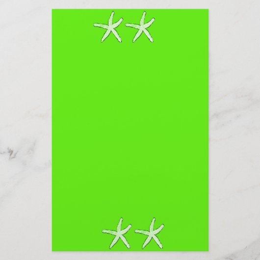 ネオングリーンバックグラウンドヒトシースターズビーチ2020 便箋 (正面)