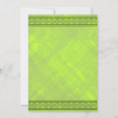 ネオングリーンフローラデザインカレッジトランクパーティー 招待状 (裏面)