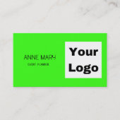 ネオングリーンブライトおカラフル客様のカスタムロゴトレンディー 名刺 (正面)