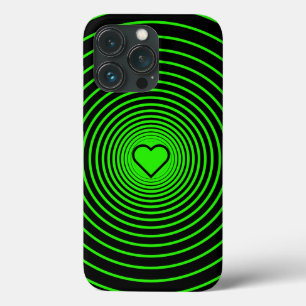 ネオングリーンブラックiPhoneケース(熱) iPhone 13 Proケース