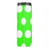 ネオングリーンホワイトラージ水玉模様 タンブラー (裏面)