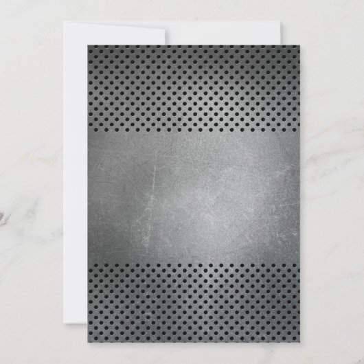 ネオングリーンボーイ10誕生日レーザーラベルパーティー 招待状 (裏面)