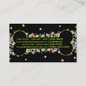 ネオングリーンボーンホームメイドドドドグッズ 名刺 (裏面)