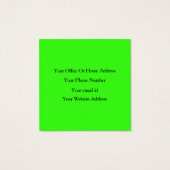 ネオングリーンメイクアップアーティストサロンブライトカラフル  (裏面)