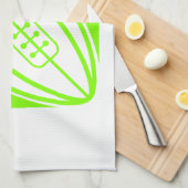 ネオングリーンラグビー,チャートルーズ キッチンタオル (四つ折り)