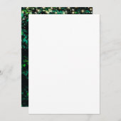 ネオングリーンリーグリーンウォール誕生日パーティー 招待状 (正面/裏面)