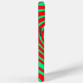 ネオングリーンレッド催眠ハートラブパターン Case-Mate iPhoneケース (裏面 / 右)