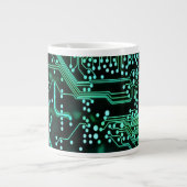 ネオングリーン回路基板 ジャンボコーヒーマグカップ (正面)