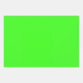 ネオングリーン無地のカラー ラッピングペーパーシート (正面3)