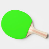 ネオングリーン無地のカラー 卓球ラケット (横)