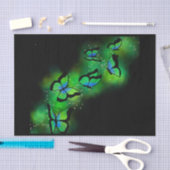 ネオングリーン蝶 薄葉紙 (クラフト)