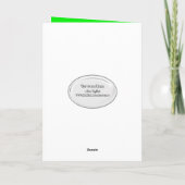 ネオングリーン誕生日計算機 カード (裏面)