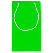 ネオングリーン誕生日計算機 スモールペーパーバッグ (裏面)