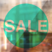 ネオングリーン透明窓販の看板シール ウィンドウサイン (シート2)