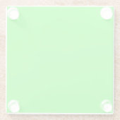 ネオングリーン ガラスコースター (裏面)