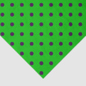 ネオングリーン&パープル水玉模様 薄葉紙 (詳細)