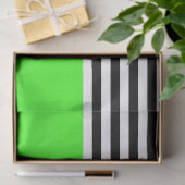 ネオングリーン(白黒ストライプ) 薄葉紙 (ギフト)