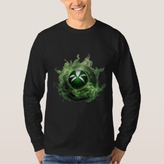 ネオングリーンXboxスモークTシャツデザイン Tシャツ