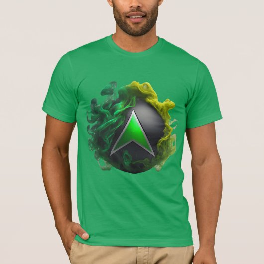 ネオングリーンXboxスモークTシャツ Tシャツ (正面)