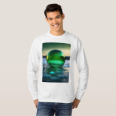 ネオングリーンXboxロゴTシャツ – 8Kスモーク効果 Tシャツ (正面フル)