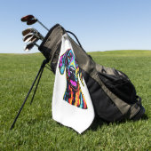 ネオングレートダン ゴルフタオル (グリーン)