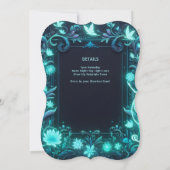 ネオングロウフェアリーパーティーテーマ - ダークフェアリーテイル 招待状 (裏面)