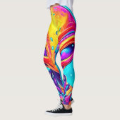 ネオングローと銀河のサイボーグエイリアン レギンス (左)