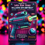 ネオングローアーケードガンレーザーラベル13誕生日 招待状<br><div class="desc">13誕生日招待状「Glow Arcade Laserラベル」でネオンに輝く興奮に足を踏み入れる！アクション満載のお祝いに最適な、ネオン色と鮮やか銃のデザインがクール含まれる。あなたの友人を究極のレーザーラベルの戦場に輸送し、忘れられない13歳の誕生日を作る。今すぐ注文し、暗闇の中で輝く祭りを始める – スリル、ネオンライト、おもしろいの負荷を約束する誕生日のバッシュのためにギアする時間だ！</div>