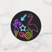 ネオングローインザダークレインボーチータプリント コンフェッティ (スモール正面)