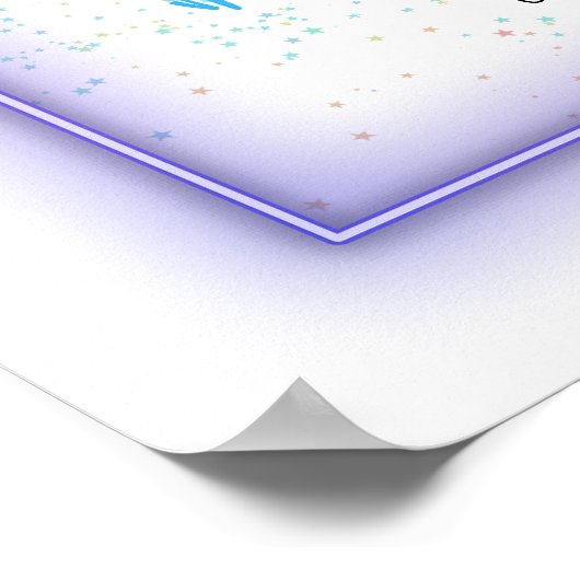 ネオングローカッコいいウェルカム結婚のサイン ポスター (角)