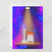 ネオングローカラオケソングミュージカル誕生日パーティー 招待状 (裏面)