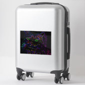 ネオングローキャット シール (スーツケース)