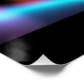 ネオングロークラシックカー – 未来的なバイブアート ポスター (コーナー)