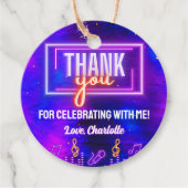 ネオングローサインカラオケバースデーパーティーありがとう フェイバータグ (正面)