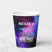 ネオングロースウィート16誕生日パーティー 紙コップ (裏面)