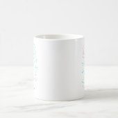 ネオングロースターと渦巻きパターン コーヒーマグカップ (中央)