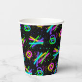 ネオングロースティックバー（ユダヤ教の）バル・ミツバーID991 紙コップ (裏面)