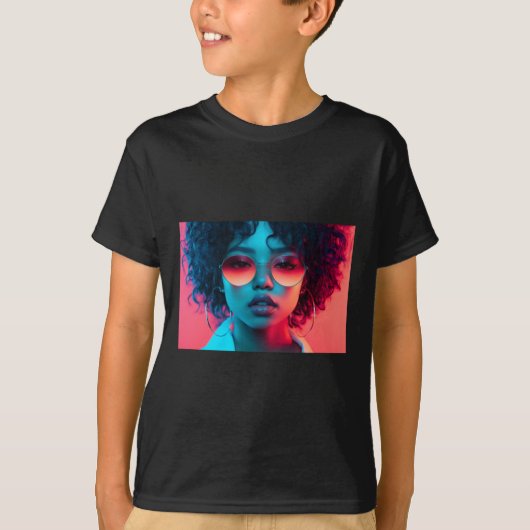 ネオングローステッカー Tシャツ (正面)